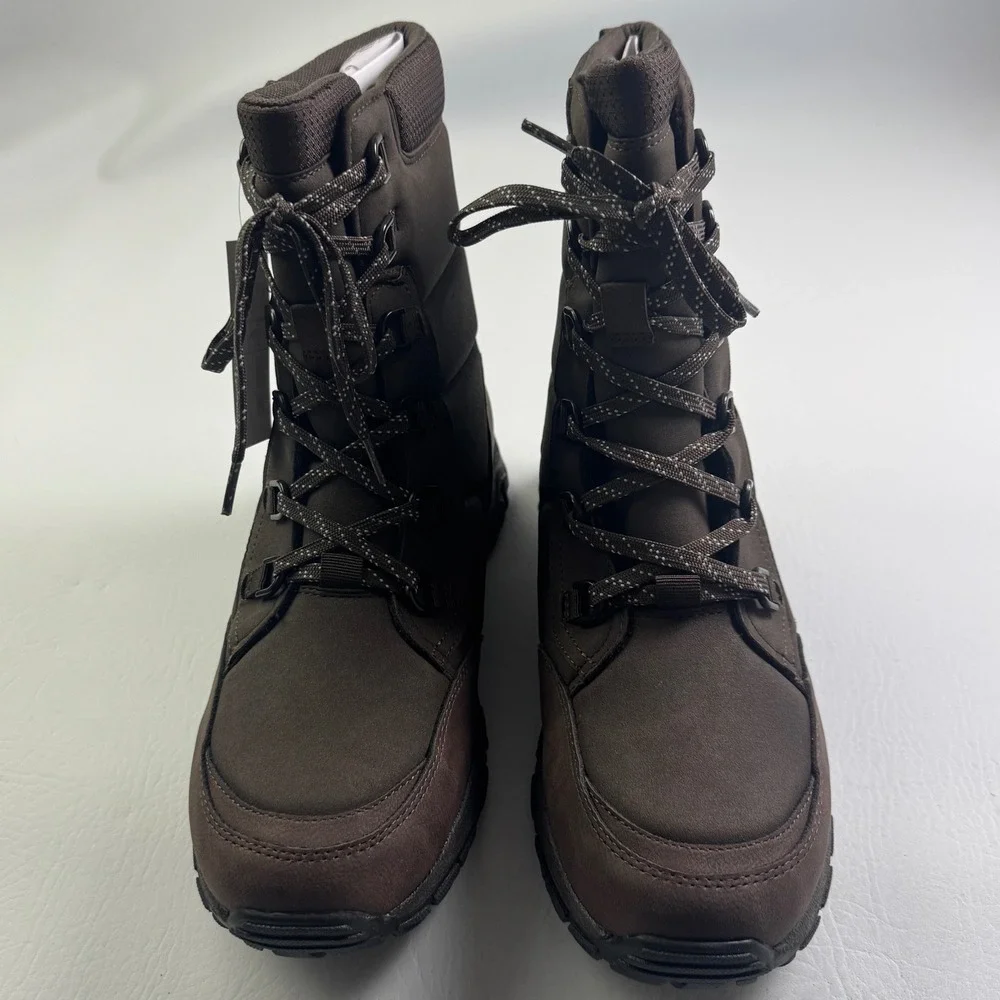NWT Lands End Expedition Trail Waterproof Snow Boots Winter Mens Brown 11M